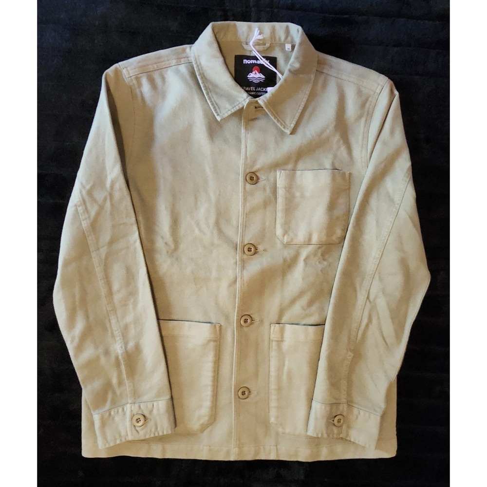 Nomadix Travel Jacket Organic Cotton Light Green Size Medium